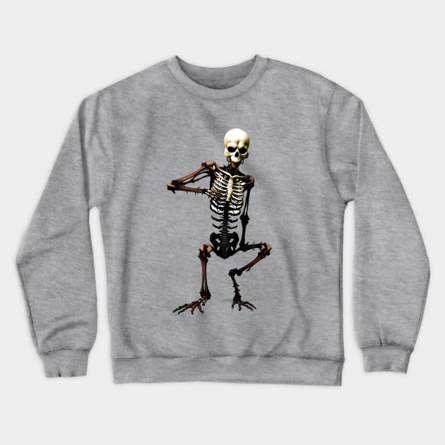 Skeleton crewneck sweatshirt on sale
